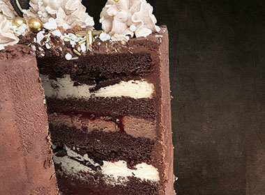 Schokoladentorte Anschnitt