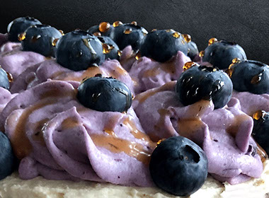 Earl Greys' Heidelbeere Detailaufnahme